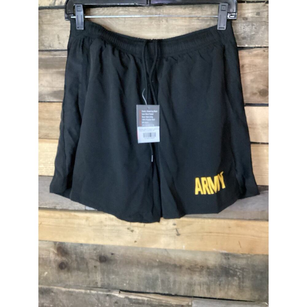 Mens Rothco Physical Training Shorts Black Size Small Army